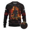 US Army Firefighter And Devil Jesus Customized 3D All Over Printed hoodie