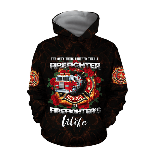 Firefighter'S Wife All Over Print 3D Hoodie
