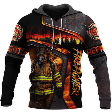 Limited Edition Brave Firefighter 3D All Over Printed Hoodie