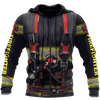 Customize Name Firefighter Hoodie For Men And Women