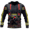 Customize Name Firefighter Hoodie For Men And Women