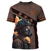Fire Man 3D Custom Name Shirt Personalized Gift For Firefighters