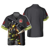 Custom Name 3D Firefirghter Zipper Hoodie Personalized Gift For Firefighters