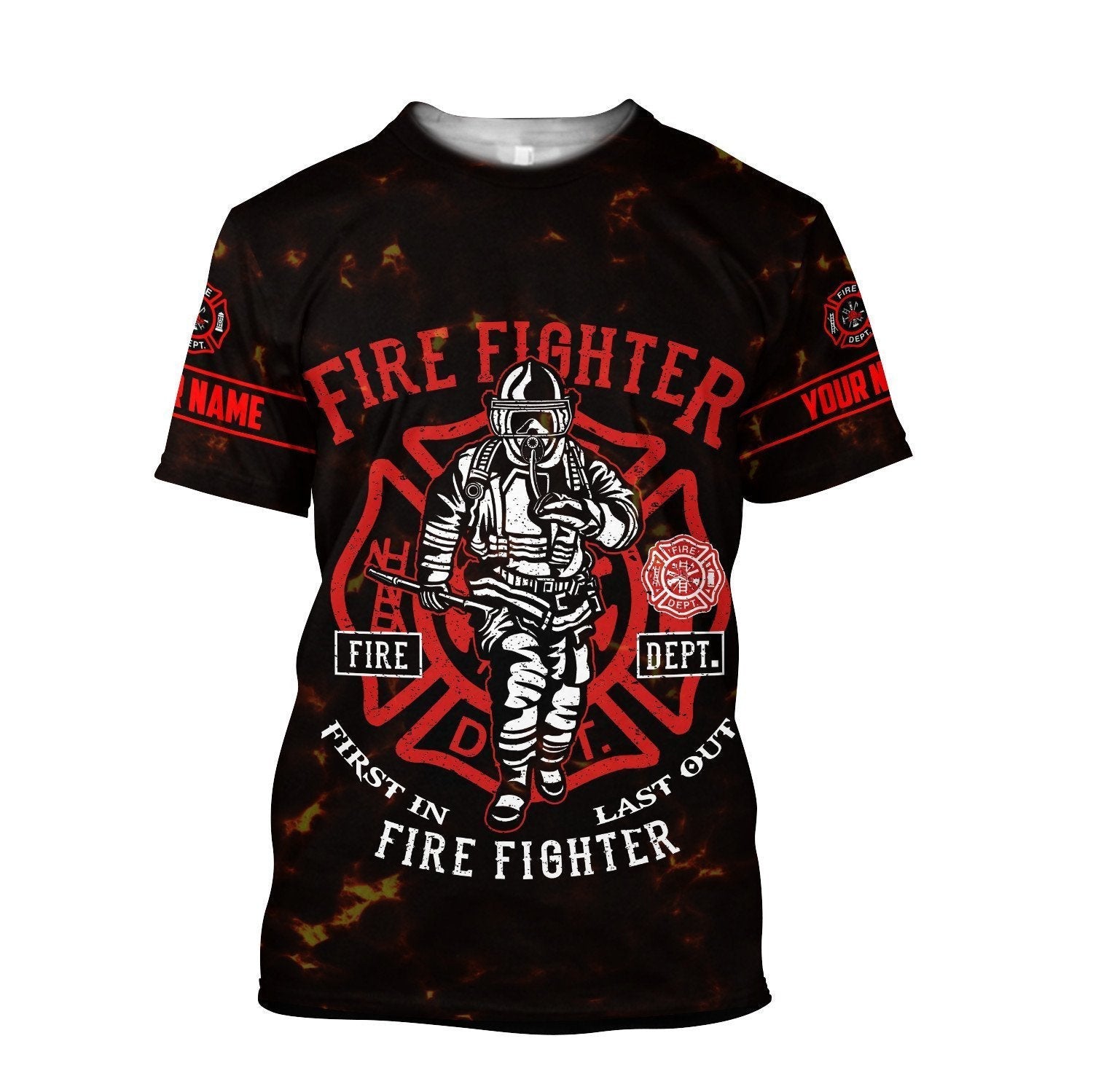 Customize Name Firefighter Unisex Shirts DAHH