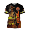 Firefighter Unisex Shirts Custom Name Hoodie 3D All Over Printed
