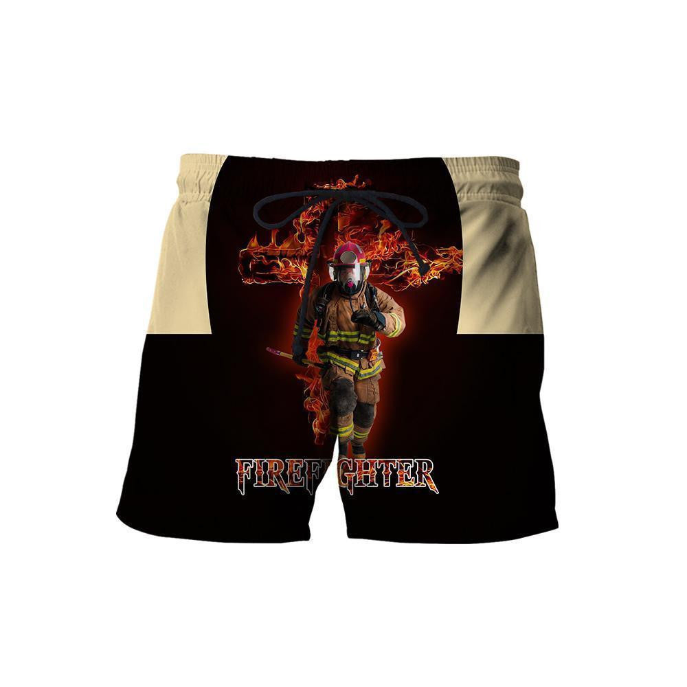 Firefighter A Child Of God, A Man Of Faith 3D Printed Hoodie For Men And Women