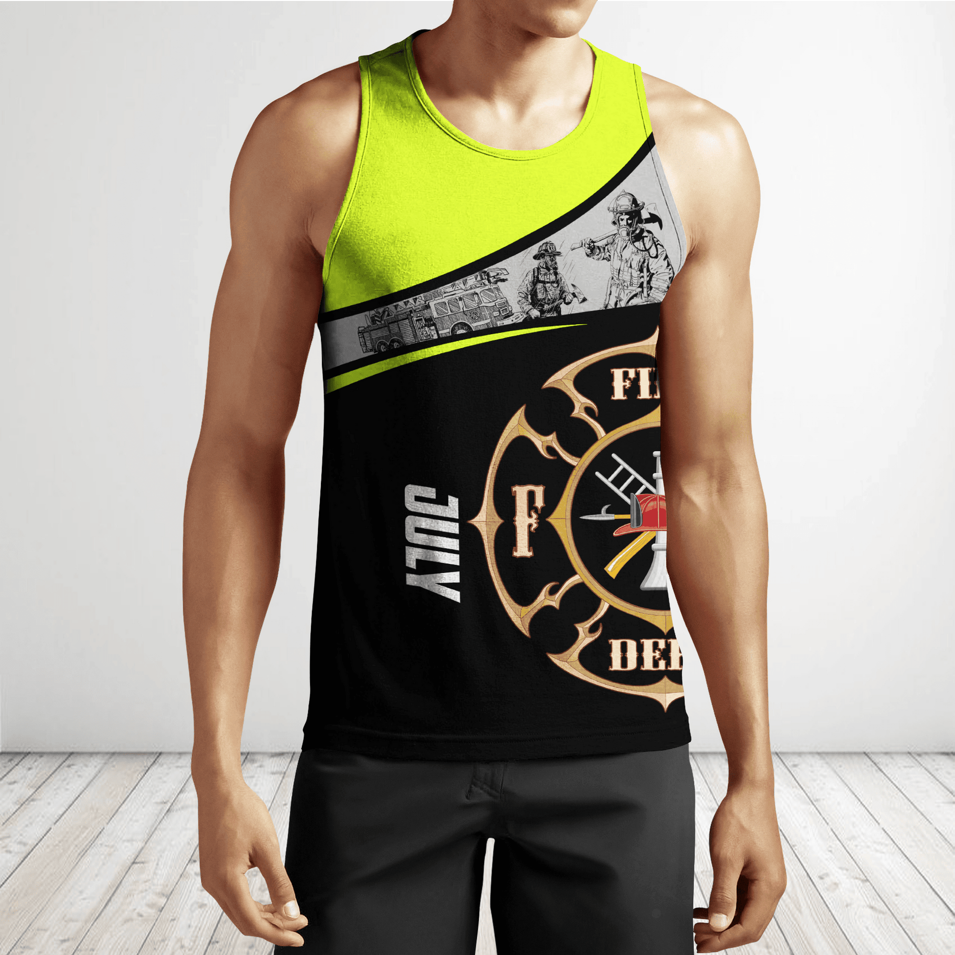 July Firefighter Hoodie For Men And Women