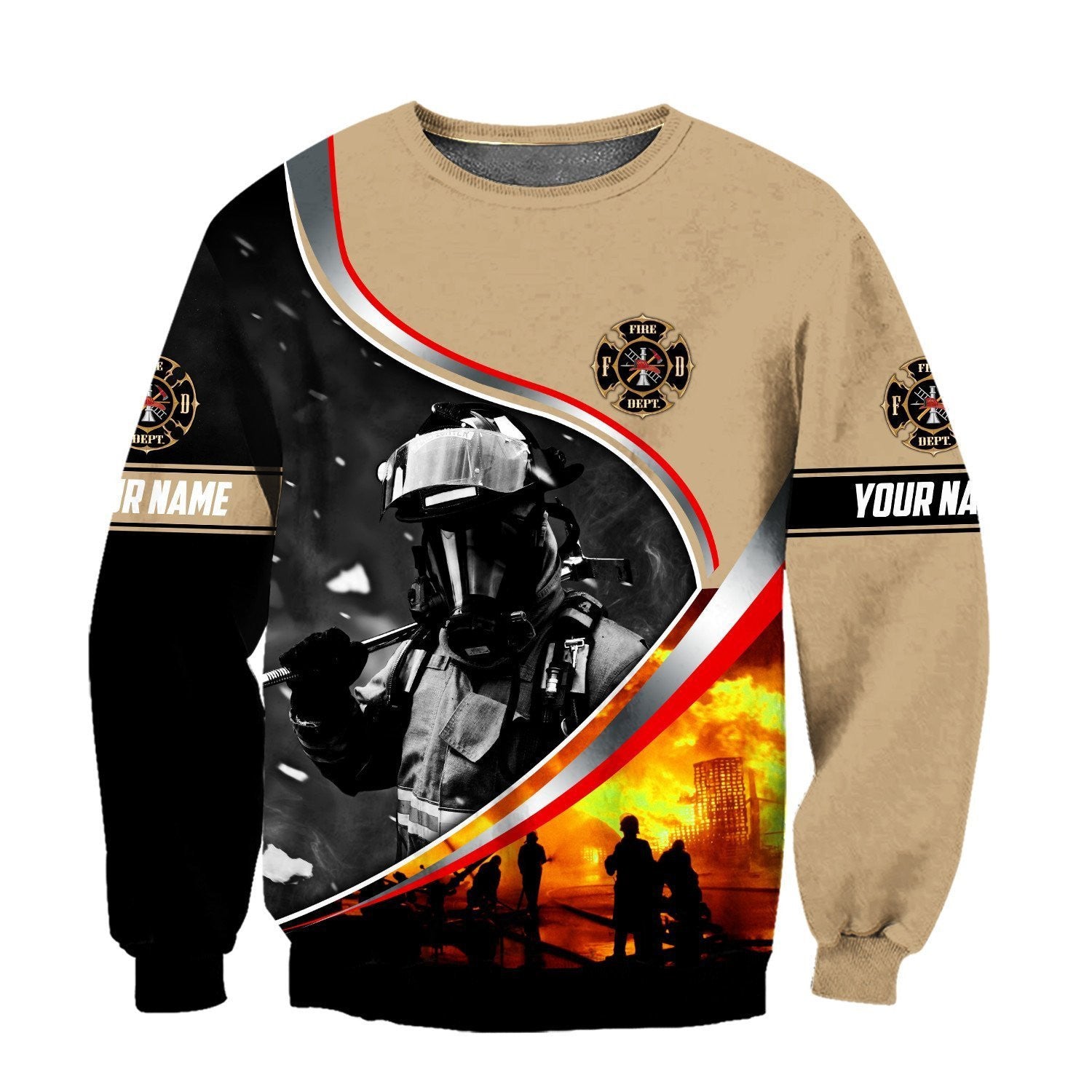 Customize Name Firefighter Shirts For Men And Women Hoodie