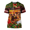 Christmas Firefighter 3D All Over Printed Shirts Hoodie
