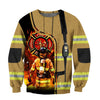 Brave Firefighter-Fireman 3D All Over Printed Shirts For Men And Women Hoodie