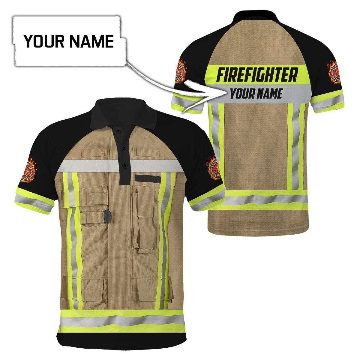 Customize Name Firefighter Unisex Shirts MH