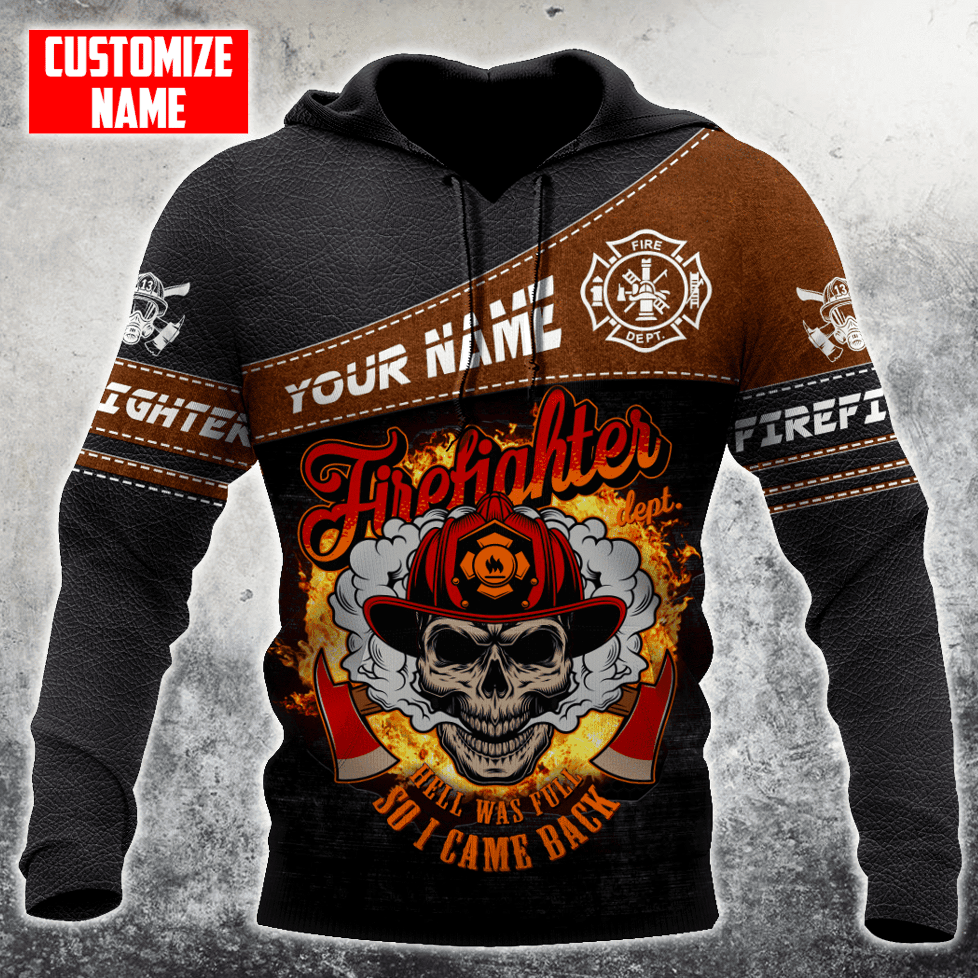 Customize Name Firefighter Unisex Shirts SN