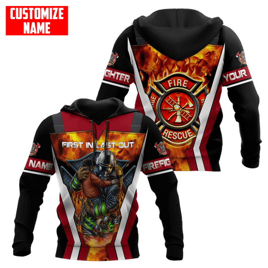 Customize Name Firefighter Unisex Shirts