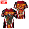 Customize Name Firefighter Unisex Shirts