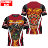 Customize Name Firefighter Unisex Shirts