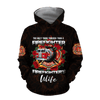 All Over Printed Firefighter's Wife Hoodie DA-MEI