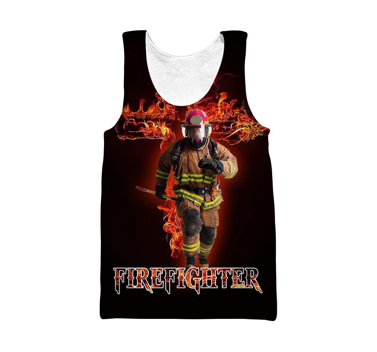 Firefighter A Child Of God, A Man Of Faith Printed Hoodie For Men And Women