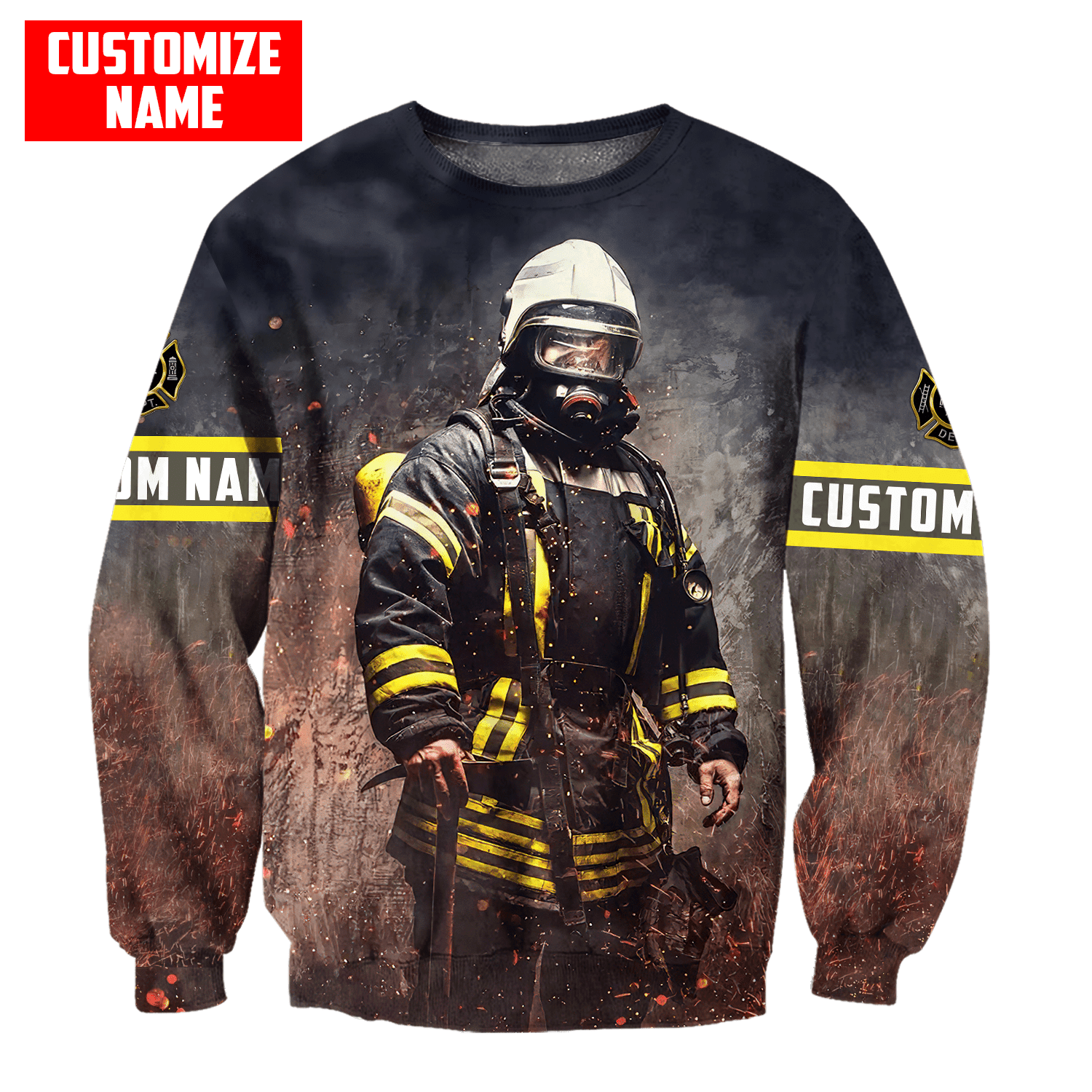 Customized Name Firefighter Unisex Shirts