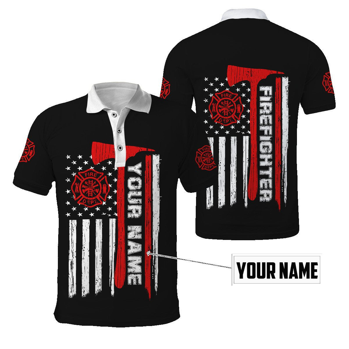 Customize Name Firefighter 3D All Printed Hoodie For Men And Women DA