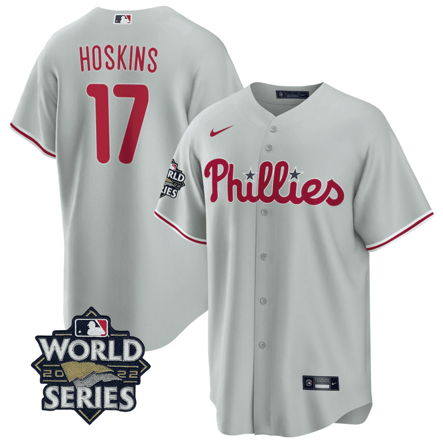 Men's Philadelphia Phillies Players Cool Base Jersey - 2022 World Series Patch