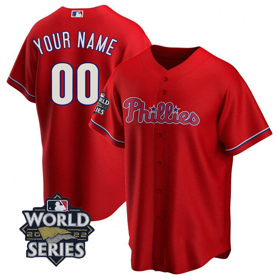 Men's Philadelphia Phillies Players Cool Base Jersey - 2022 World Series Patch