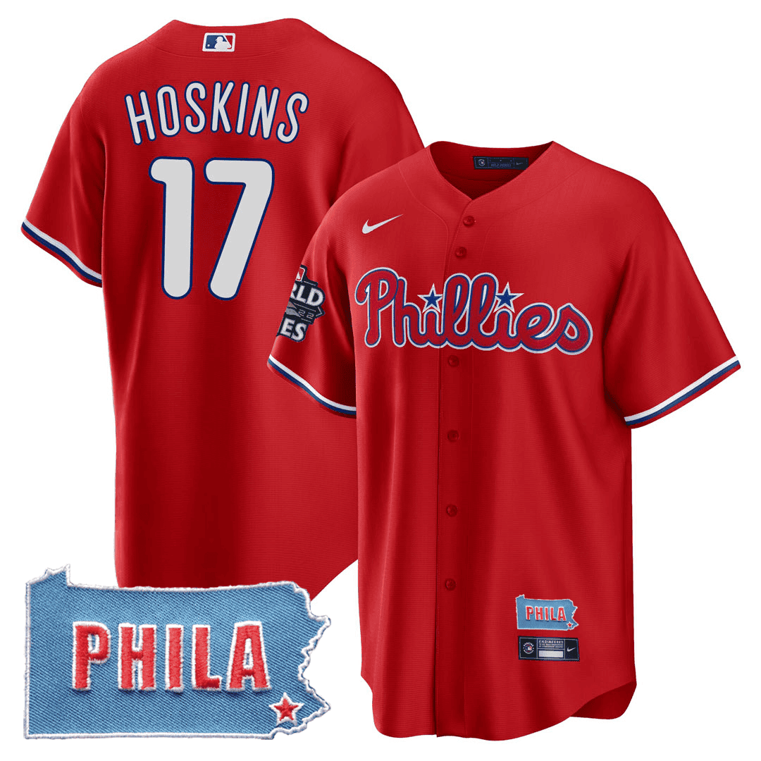 Men's Philadelphia Phillies Cool Base Jersey - PHILA PA State Patch