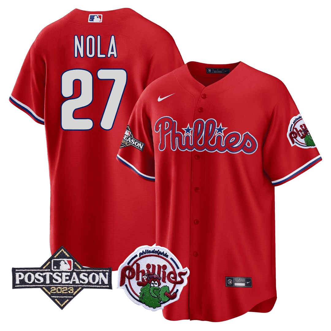 Men's Philadelphia Phillies Cool Base Jersey - 2023 Postseason Patch