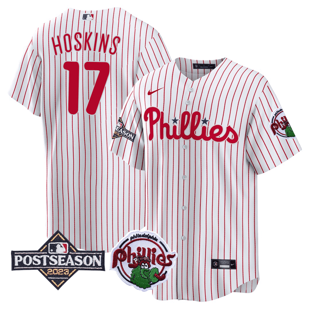 Men's Philadelphia Phillies Cool Base Jersey - 2023 Postseason Patch