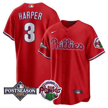 Men's Philadelphia Phillies Cool Base Jersey - 2023 Postseason Patch