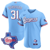 Men's Texas Rangers Texas State Patch Jersey - All Stitched