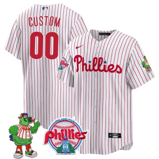 Philadelphia Phillies Cool Base Custom Jersey - Phillies Phanatic Patch