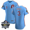 Men's Philadelphia Phillies Cooperstown 2022 World Series Patch Jersey - All Stitched