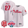 Men's Philadelphia Phillies Cool Base Jersey - Roy Halladay Patch #34