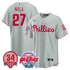 Men's Philadelphia Phillies Cool Base Jersey - Roy Halladay Patch #34
