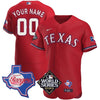 Men's Texas Rangers Limited Custom Jersey - 2023 World Series Patch - All Stitched