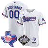 Men's Texas Rangers Limited Custom Jersey - 2023 World Series Patch - All Stitched