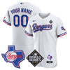 Men's Texas Rangers Limited Custom Jersey - 2023 World Series Patch - All Stitched