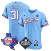 Men's Texas Rangers Limited Flex Base Jersey - 2023 World Series Patch/ Texas State Patch - All Stitched