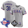Men's Texas Rangers Limited Flex Base Jersey - 2023 World Series Patch/ Texas State Patch - All Stitched
