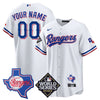 Men's Texas Rangers Limited Cool Base Jersey - 2023 World Series Patch/ Texas State Patch - All Stitched