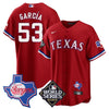 Men's Texas Rangers Limited Cool Base Jersey - 2023 World Series Patch/ Texas State Patch - All Stitched