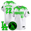 Custom Los Angeles Dodgers "Slime Night Special" Jersey - Stitched