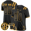 LSU Tigers 2025 Louisiana Patch Gold Vapor Limited Custom Jersey - All Stitched