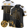 LSU Tigers 2025 Louisiana Patch Gold Vapor Limited Custom Jersey - All Stitched