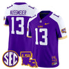Men's LSU Tigers 2025 Louisiana Patch Vapor Limited Jersey - All Stitched