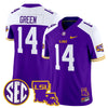 Men's LSU Tigers 2025 Louisiana Patch Vapor Limited Jersey - All Stitched