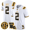 Men's LSU Tigers 2025 Louisiana Patch Gold Vapor Limited Jersey - All Stitched