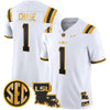 Men's LSU Tigers 2025 Louisiana Patch Gold Vapor Limited Jersey - All Stitched