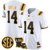Men's LSU Tigers 2025 Louisiana Patch Gold Vapor Limited Jersey - All Stitched