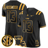 Men's LSU Tigers 2025 Louisiana Patch Gold Vapor Limited Jersey - All Stitched